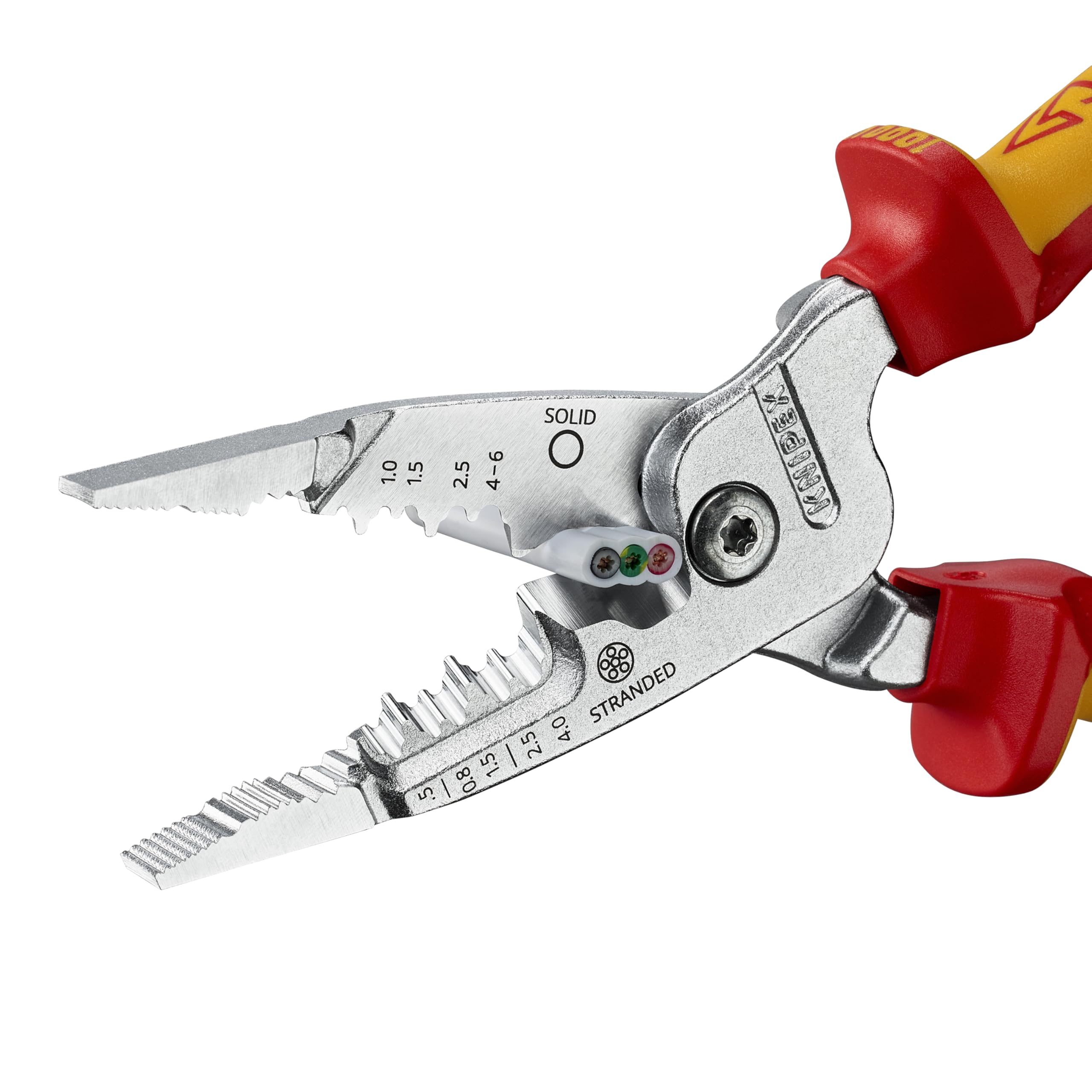 Amazon.co.jp: Knipex 絶縁電線ストリッピングプライヤー 200mmサイズ