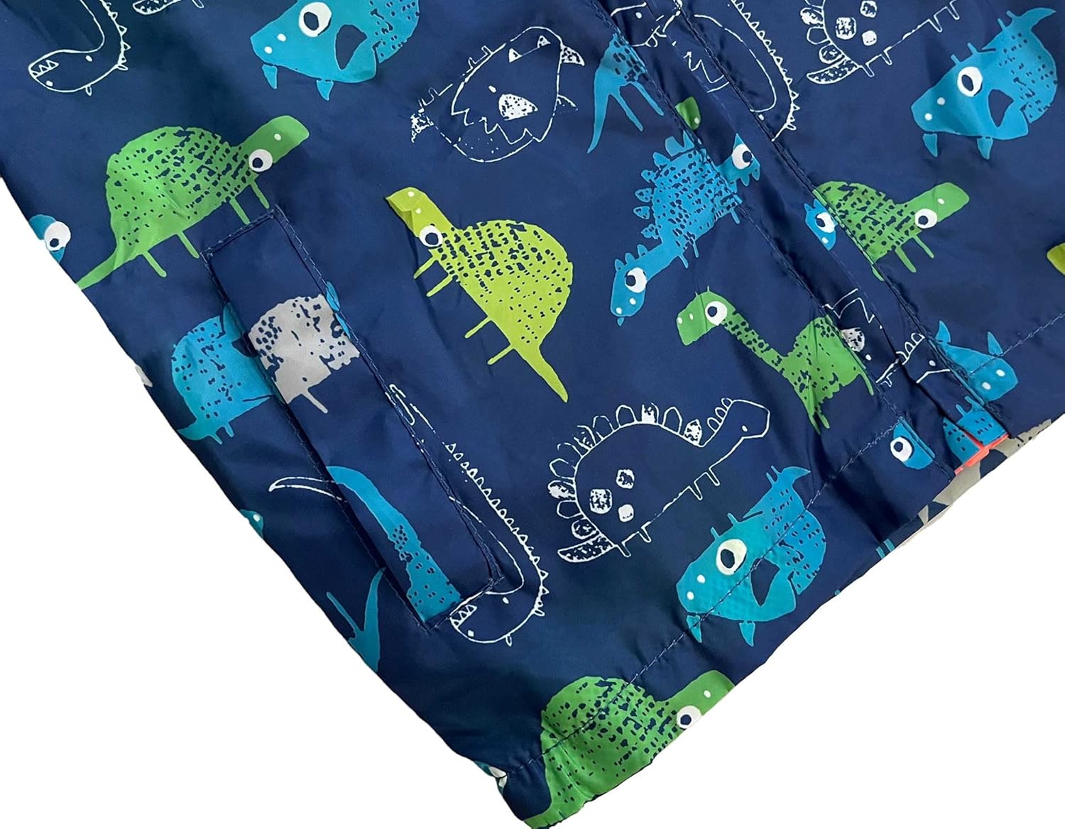 lymanchi Kids Baby Boy Dinosaur Hooded Zip Jackets Windbreaker Casual Outerwear - Image 5