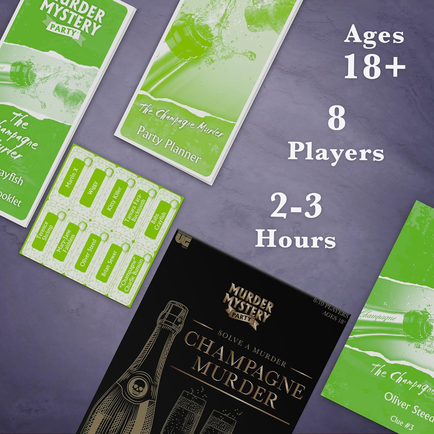 Murder Mystery Party, The Champagne Murder, for ages 14+