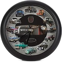 Vista 1 de Mark Feldstein History of Ford Trucks Model T - F150 Sound Wall Clock, 8 Inch