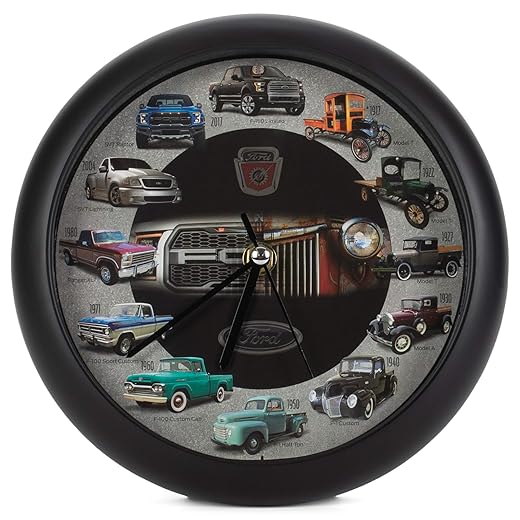 Mark Feldstein History of Ford Trucks Model T F 150 Sound Wall Clock, 8 Inch product image