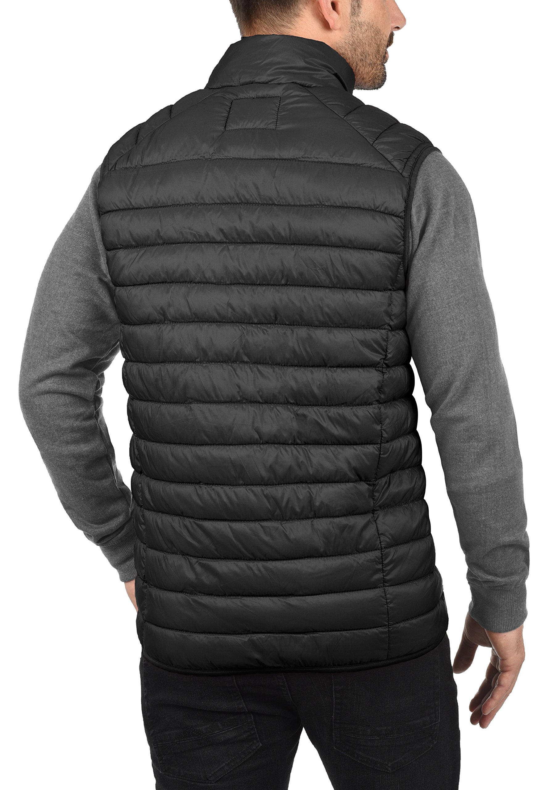 BLEND BHNille Herren Weste Steppweste Outdoor Weste, XL, Black (70155)