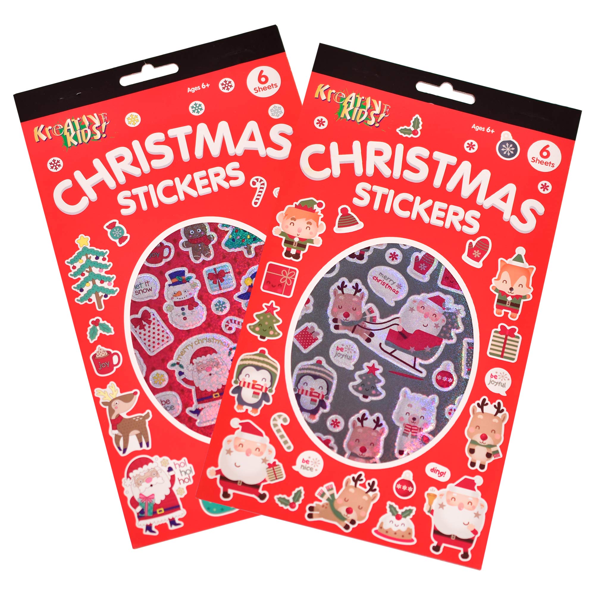 Kandytoys Multi Christmas Sticker Pads - 2 Assorted Designs