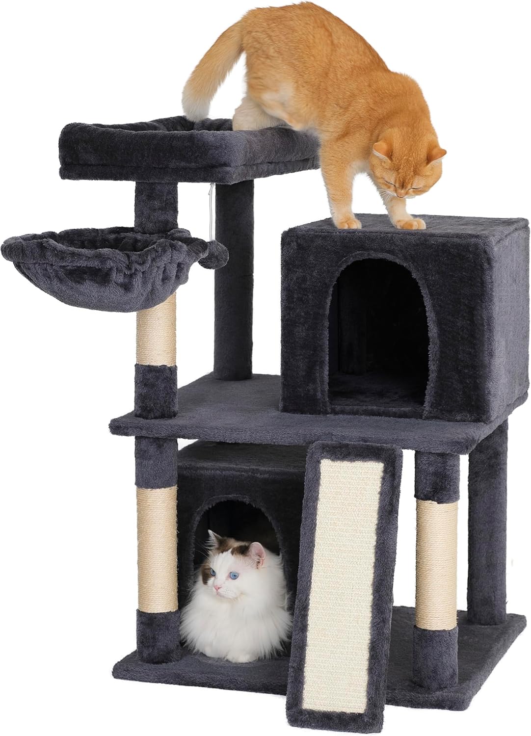 Ouritsu Cat Tree, Large Base MediumHeight Cat Tower, Two