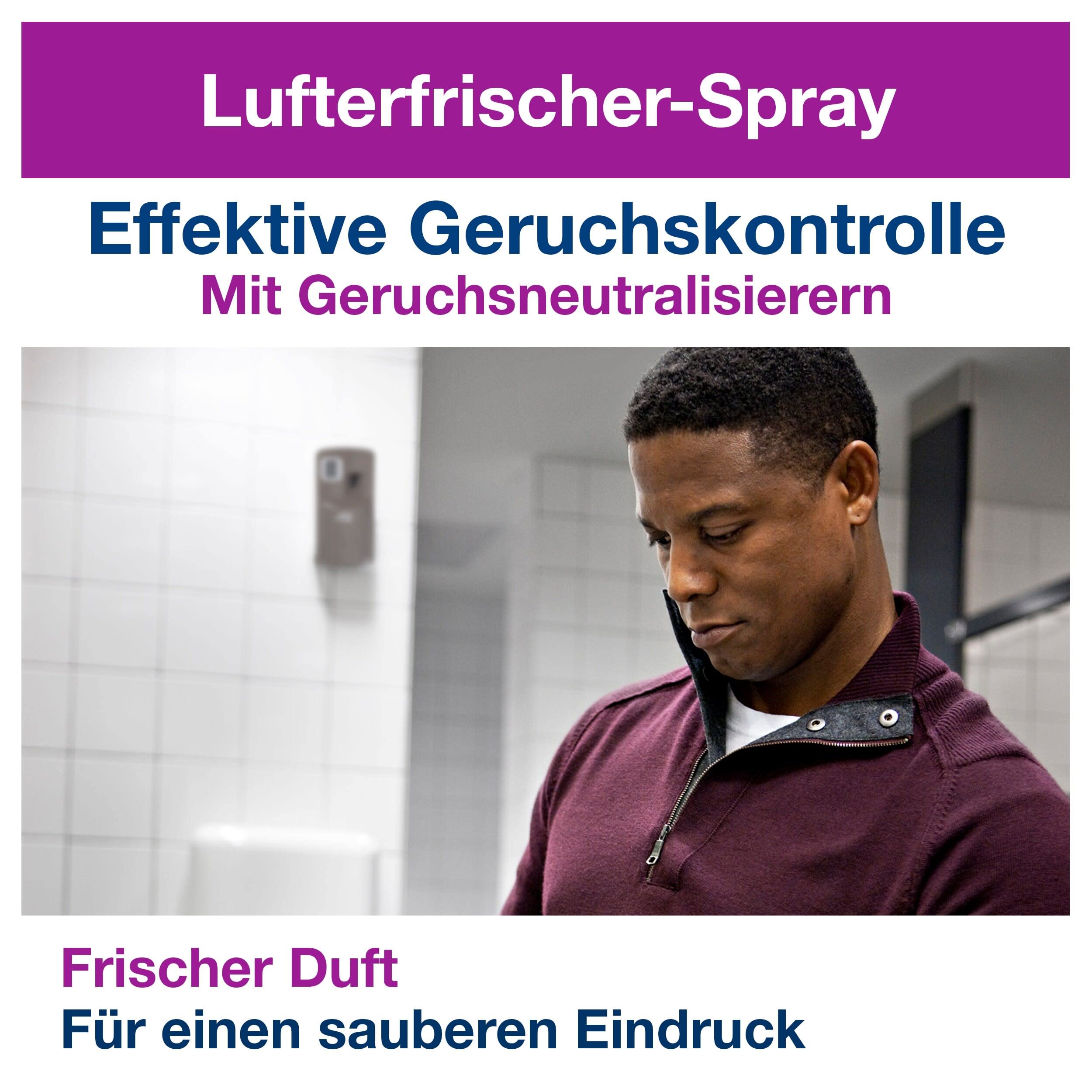 Tork 562000 Spender für Lufterfrischer Sprays A1 - für eine duftende Atmosphäre / Leicht programmierbar / Einfaches Nachfüllen / Lange Batterielaufzeit / Mit Füllstandsanzeige / 9.7x17.4x6cm (BxHxT)