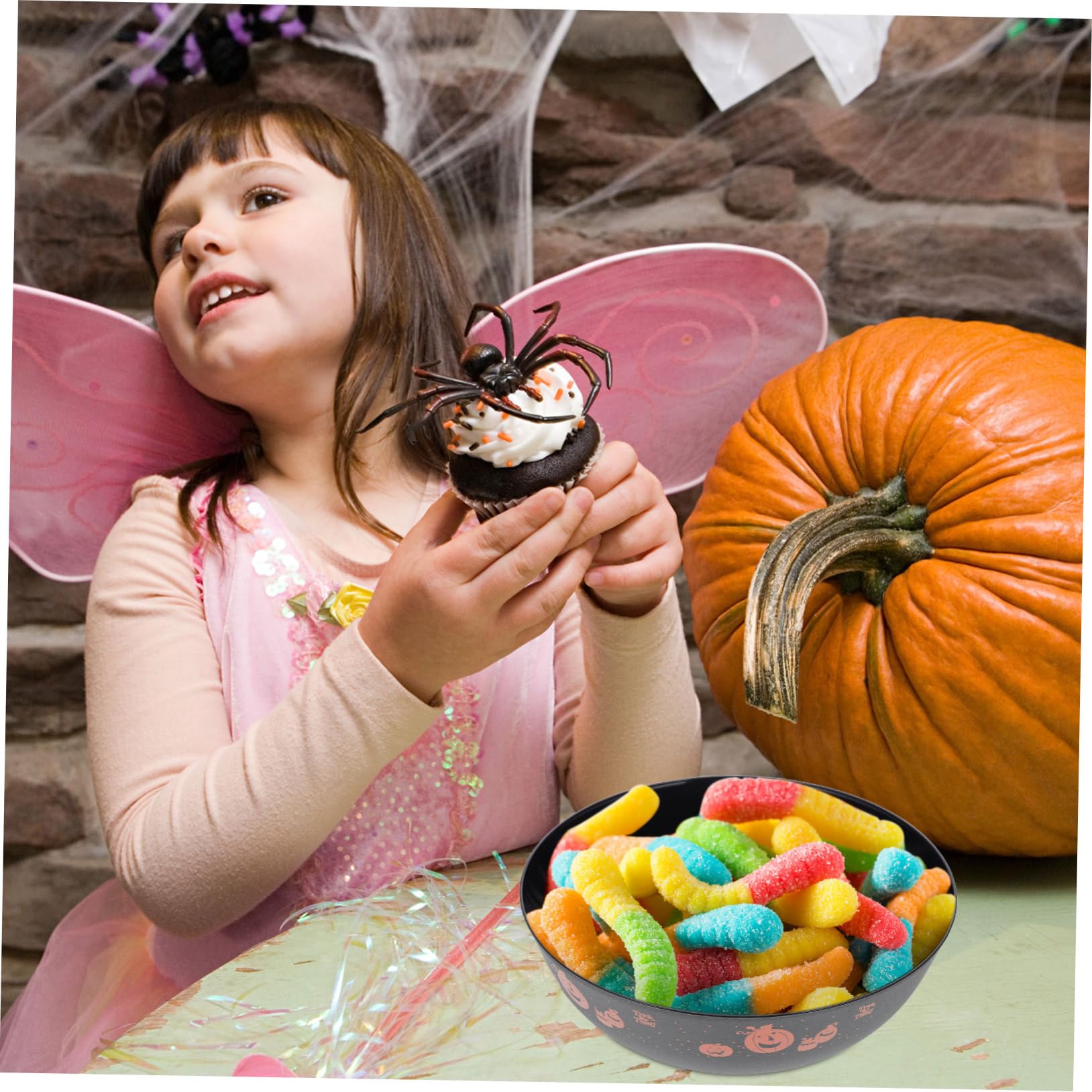 Lot De 3 Bols De Service Pour Halloween Saladier Bol À Fruits Bol À Bonbons Fournitures De Cuisine Robustes Et Faciles À Nettoyer