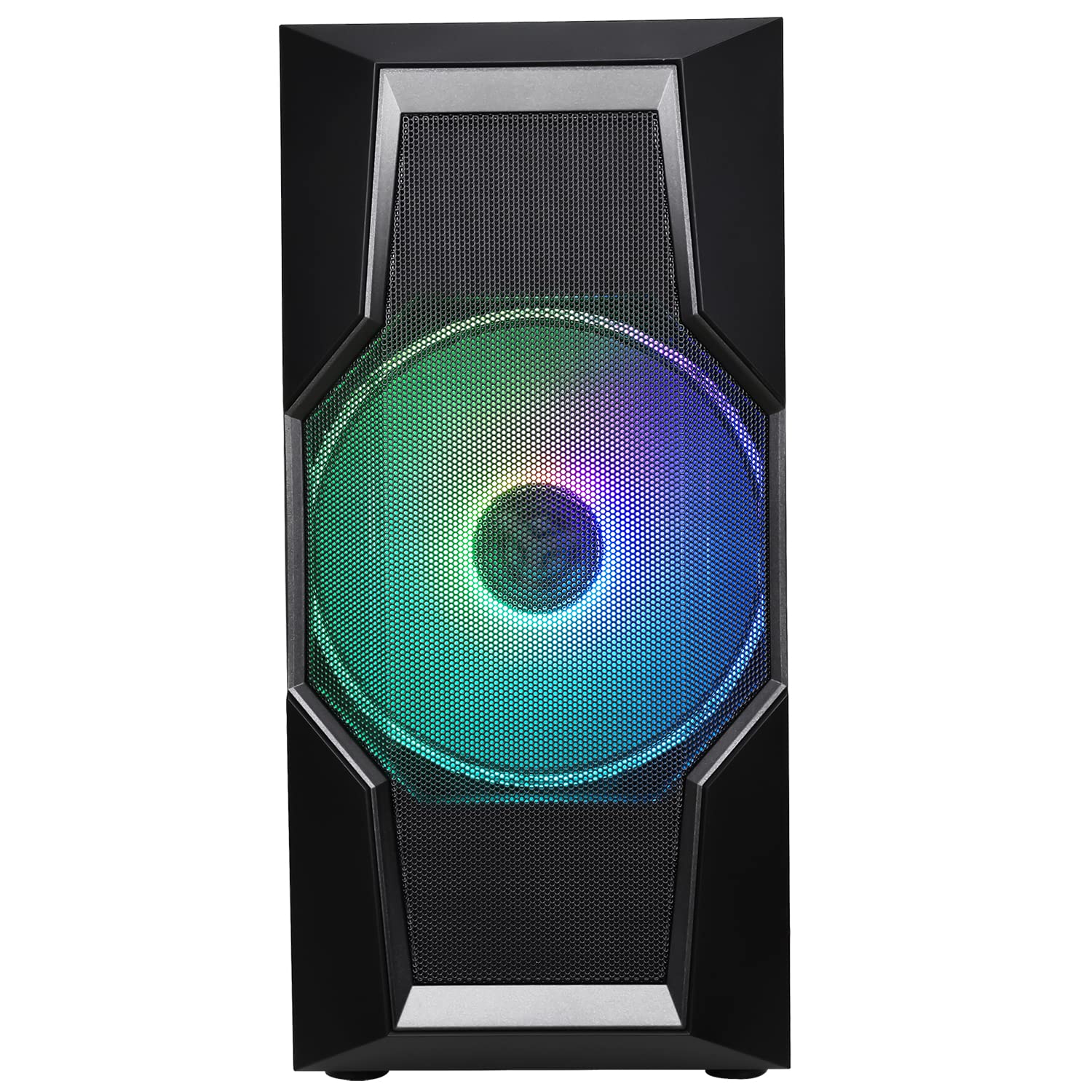 Itek Case OXYGEN Gaming Middle Tower, 20 cm e 12- cm ARGB Fan, USB3, Pannello Laterale in Vetro Temperato