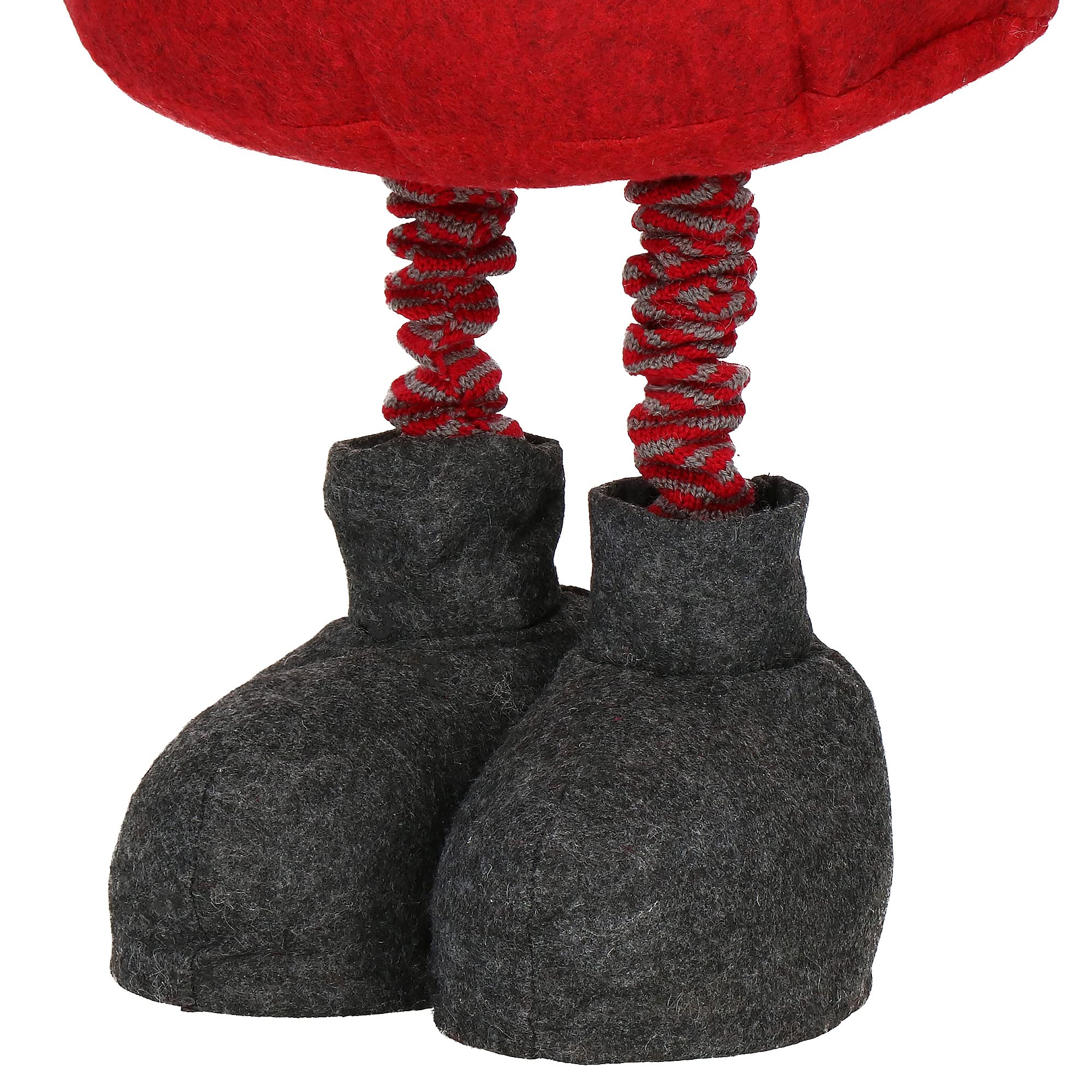 SPRINGOS Figurine décorative nain de Noël, hauteur réglable, 95-160 cm, pieds télescopiques en nain scandinave