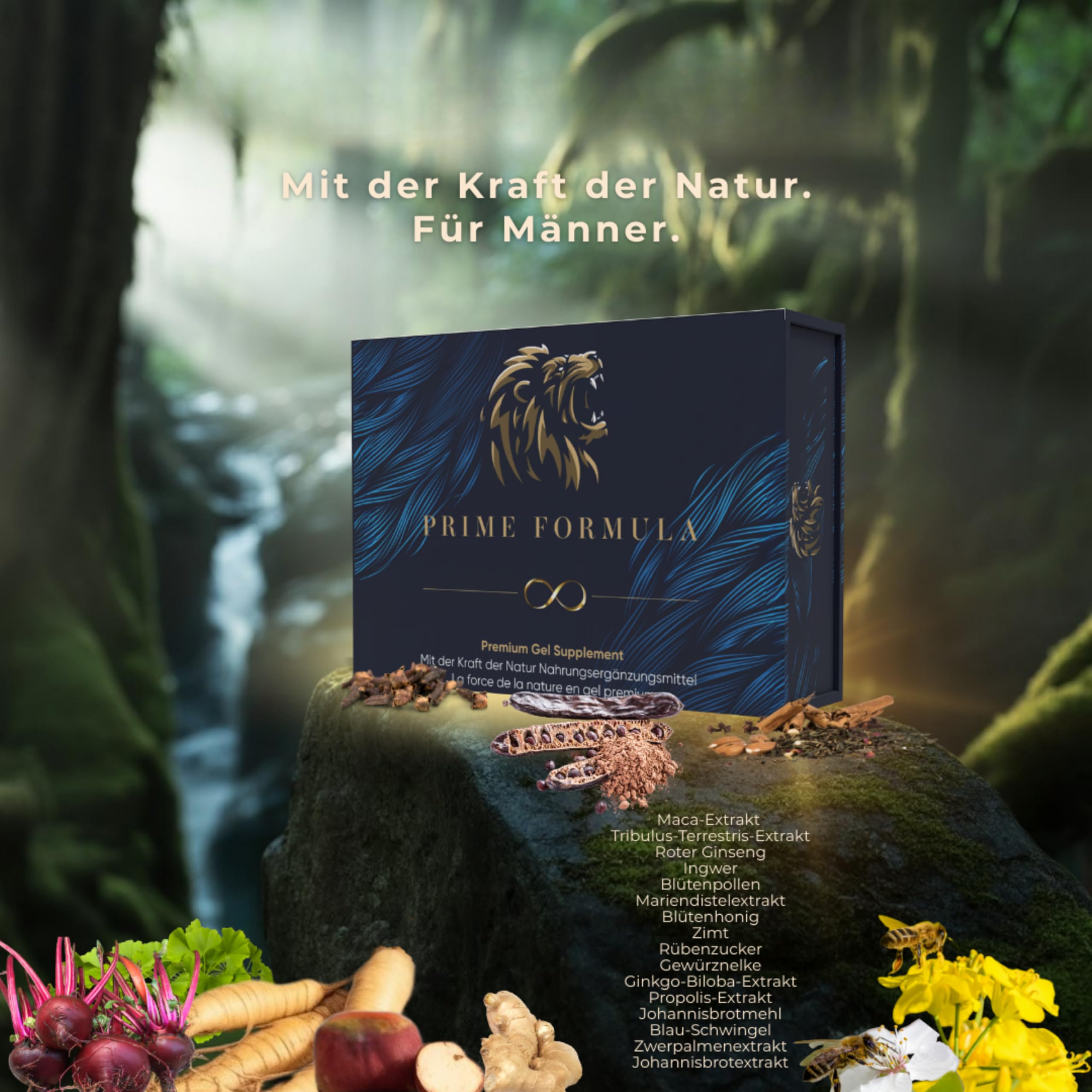 PrimeFormula Maca Gel, Extra Stark für aktive Männer, Ginseng & Tribulus Terrestris 12x12g (1)