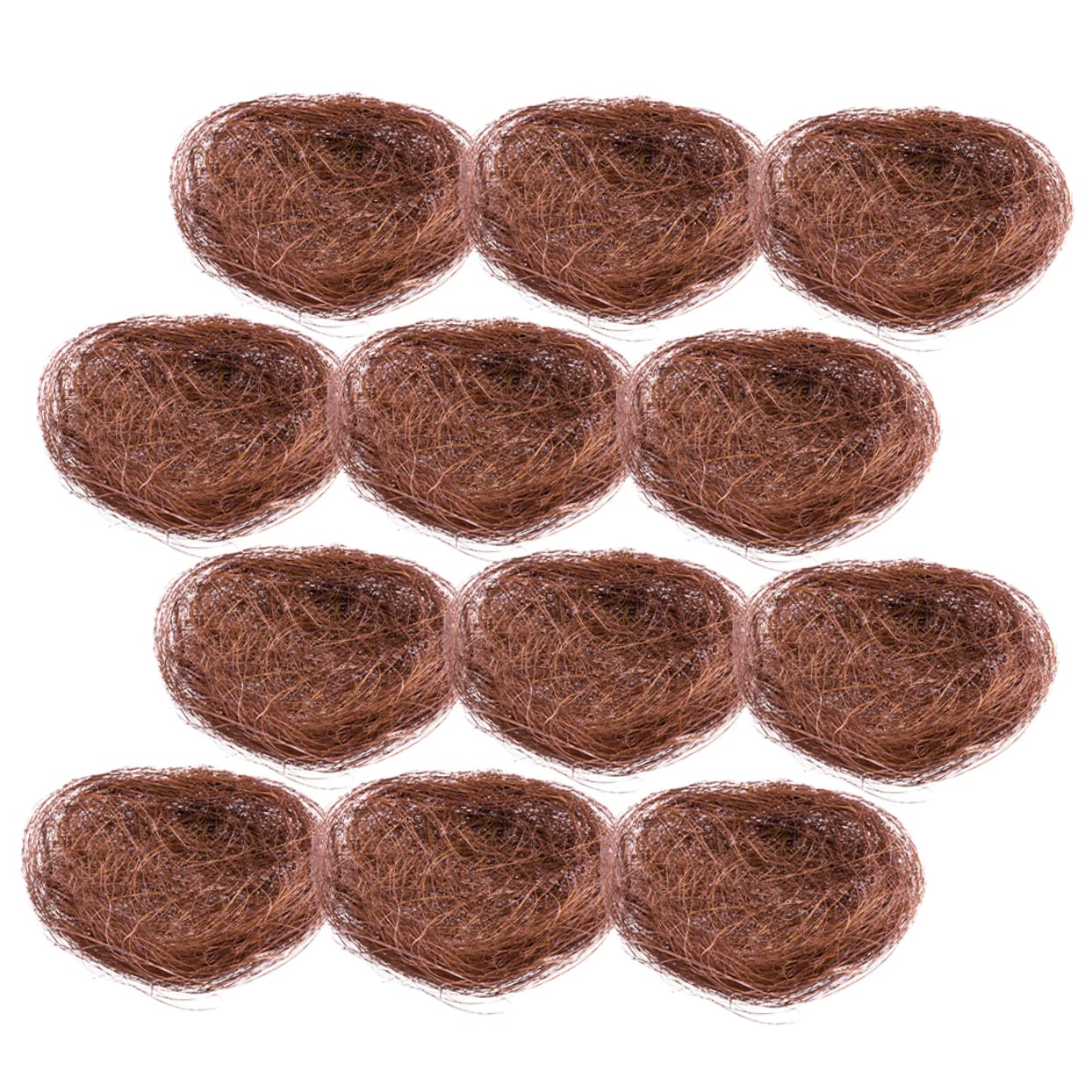 BCOATH Thread Material Bird Nest for Birdcage 12pcs Decorative Bird Nest Bulk