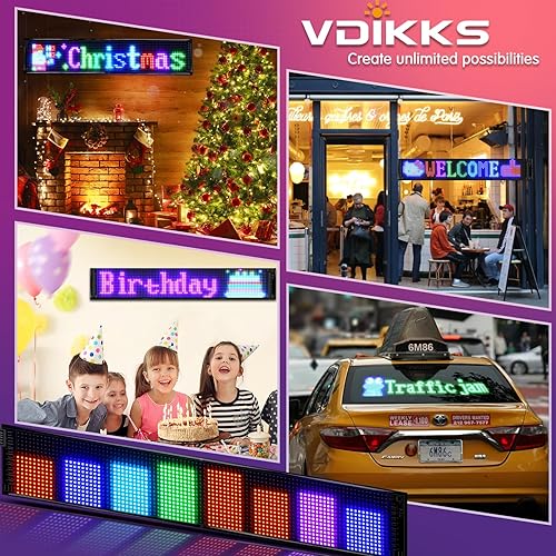 Miniatura 6 de Letrero LED programable para negocios, FPCB, panel de matriz flexible, animación, mensaje de texto, eslogan de publicidad, eslogan de puerta para