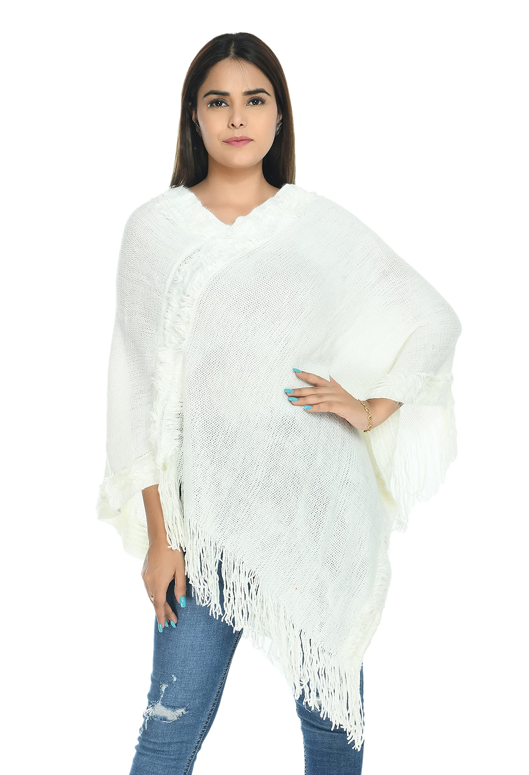 manra Women Girls Woolen Fur Border-picture-31