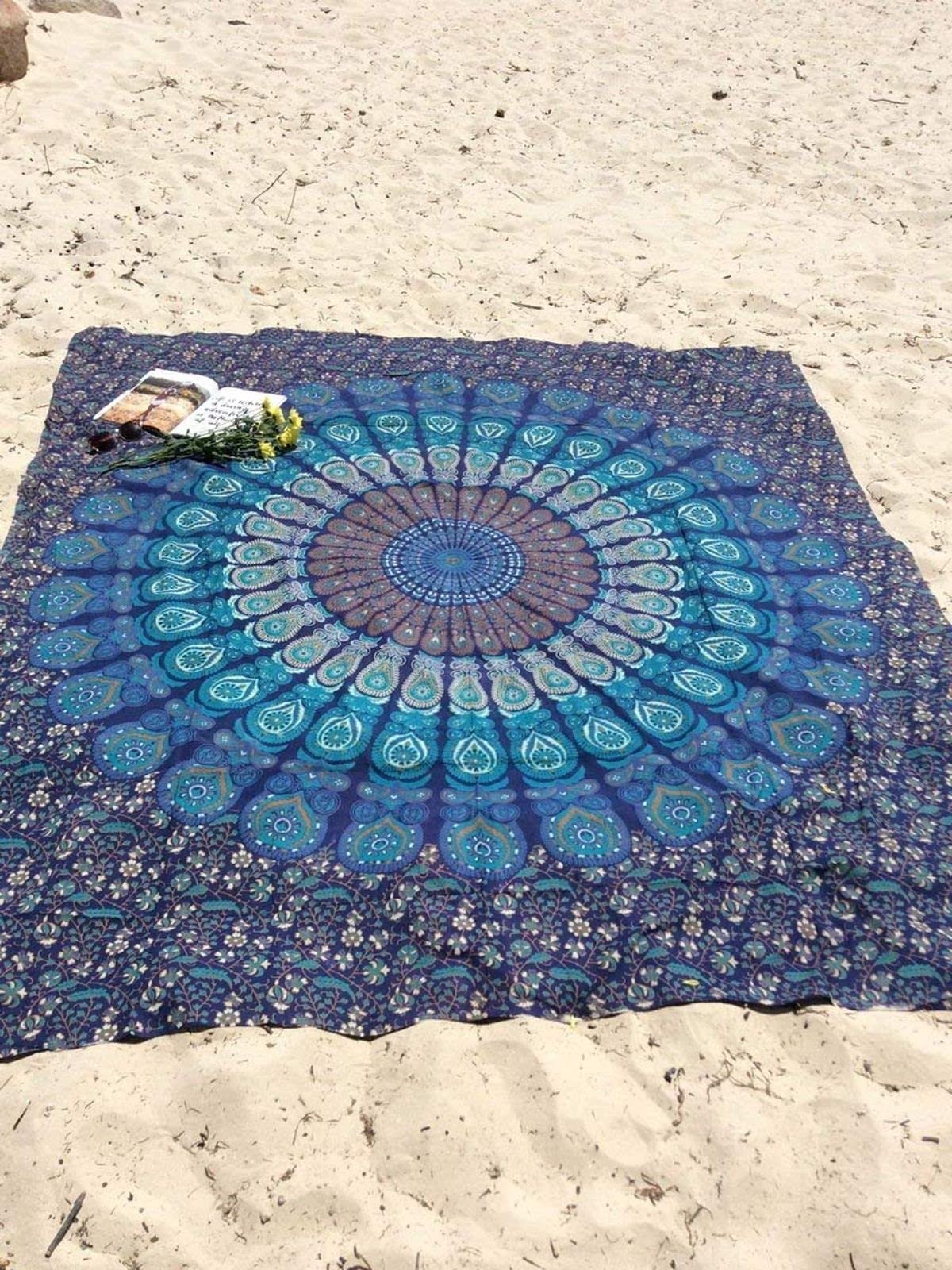 Colorful Mandala Tapestry - Wall Hanging & Bed Sheet -5 Colorful Mandala Tapestry - Wall Hanging & Bed Sheet -5