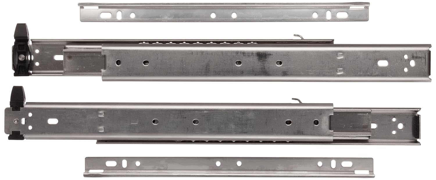 Sugastune ESR3 304 Stainless Steel Drawer Slide, Full Extension, Positive Stop, 28" Closed, 29-23/32" Travel, 94lbs/Pack (1 Pair)