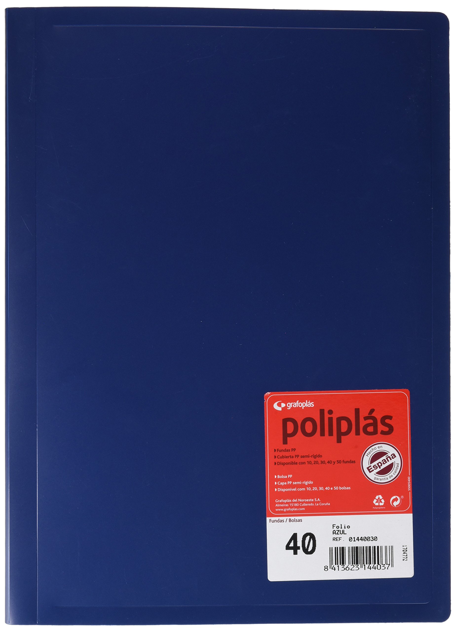 grafoplas 1155705 – 40 Pockets Folder, Blue