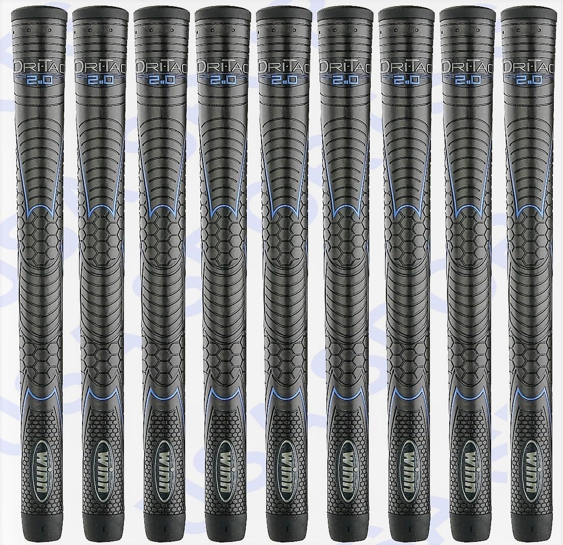 Midsize Dri-Tac 2.0 Golf Grip, Set OF 09 Winn Midsize Golf Grip polymer technology