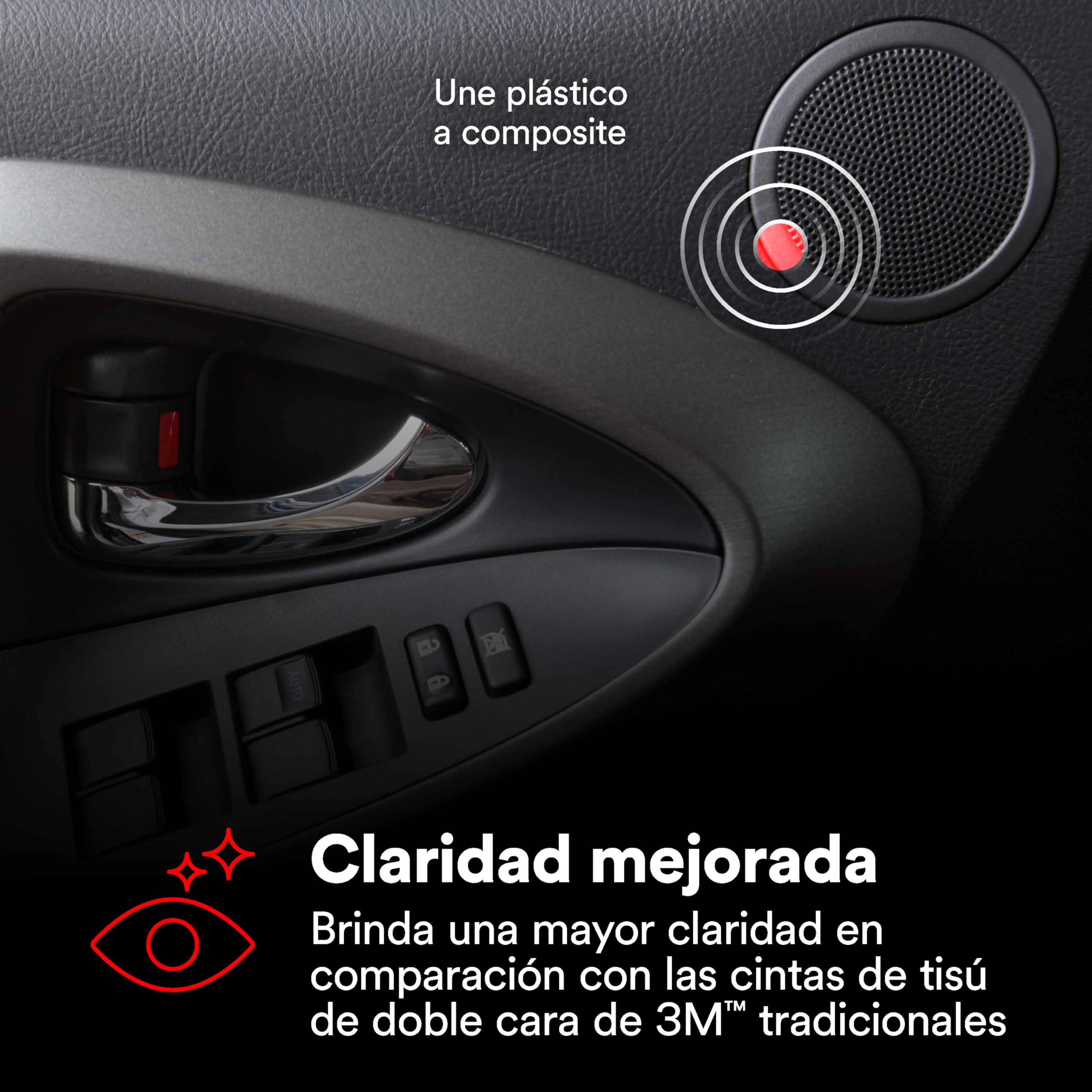 3M Cinta de Doble Cara de Tisú 56215, Transparent, 25 mm x 50 m