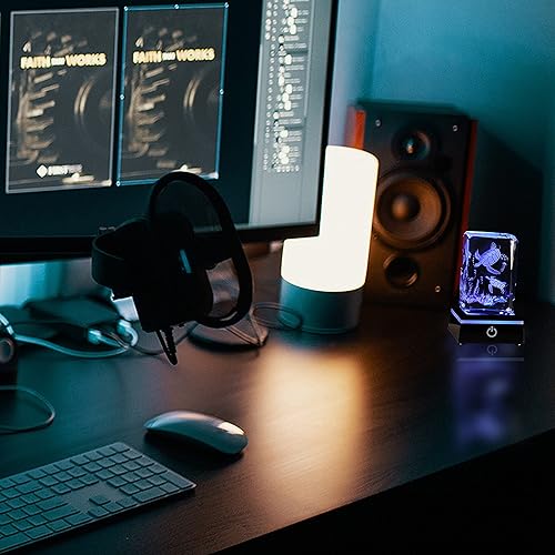 Miniatura 94 de Qianwei Bola de cristal láser 3D, regalos de delfín para mujeres y hombres, figuras de cristal para decoración de habitación, cumpleaños para 2