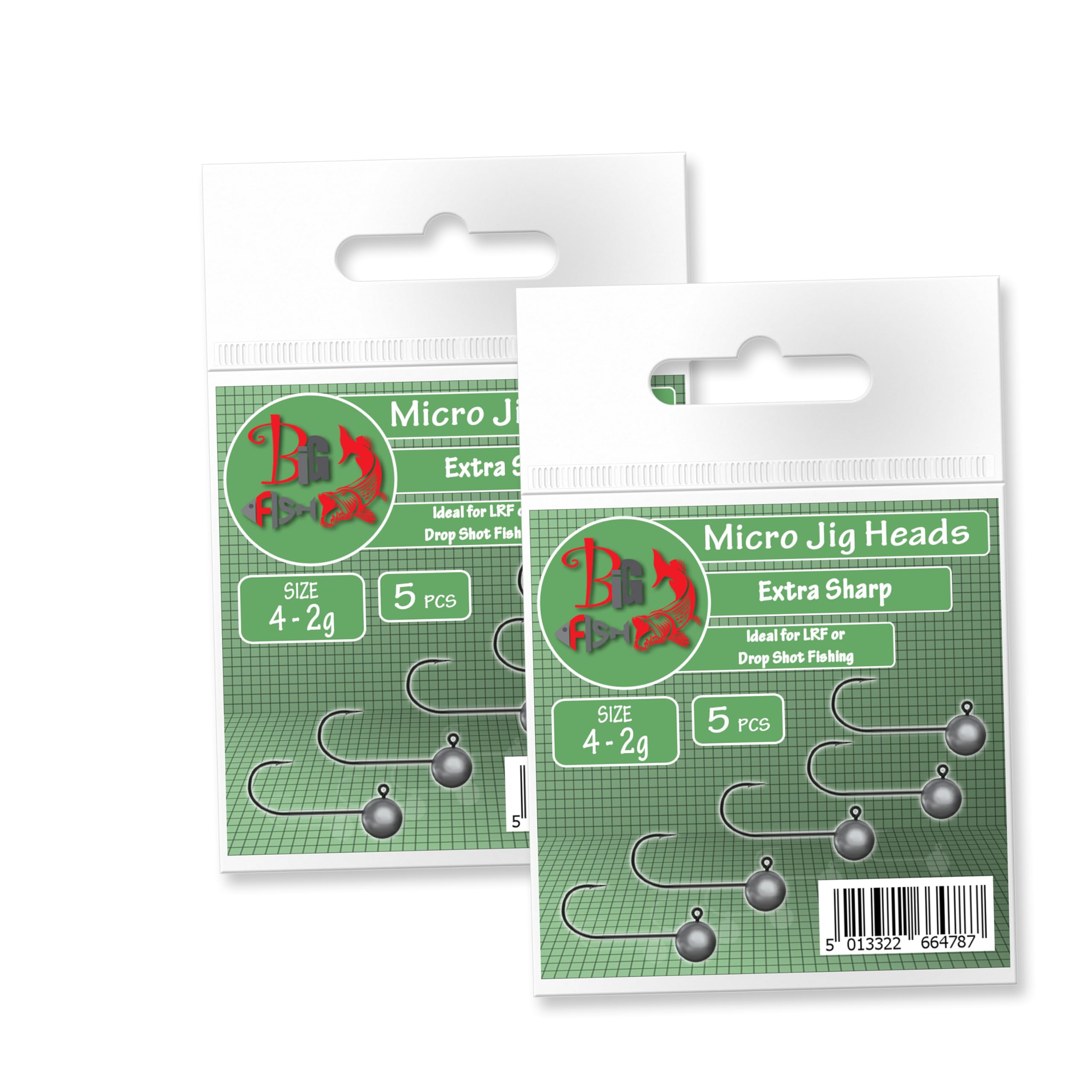 Micro Jig Heads size 4 1-6g LRF Ultra Light Soft Lure Drop Shot Fishing Set (VA04. 10pcs size 4-2g Micro Jig Heads Big Fish)