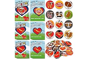 36 Sets Valentine's Day Football Cards