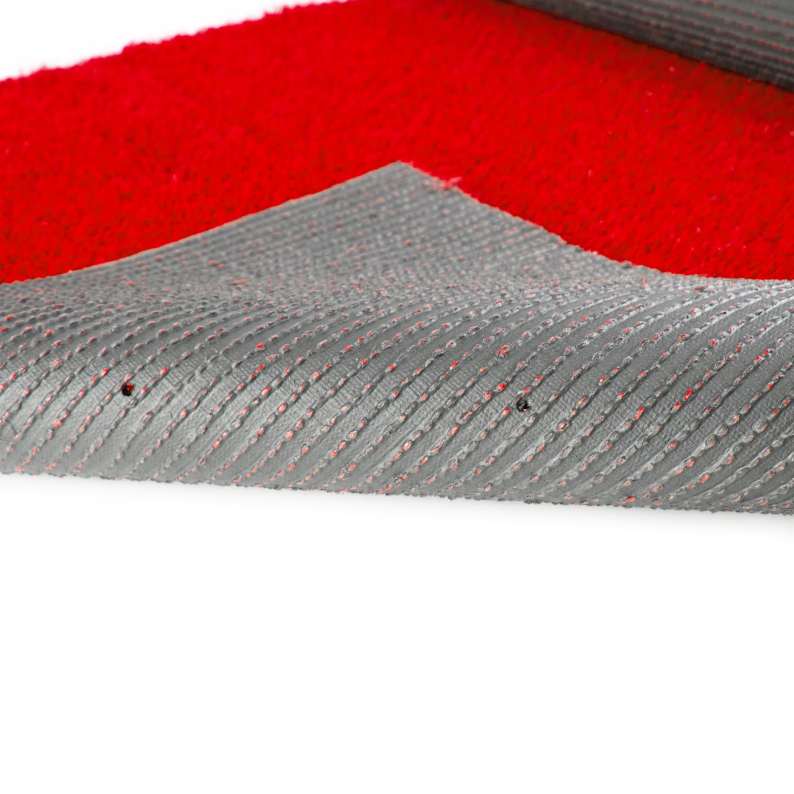Primaflor Kunstrasen Expo B1 | 200x50 CM | Rot | 22 mm | B1 Kunstrasen für Messe und Event | wasserdurchlässig | UV-stabil | weiche Oberfläche | künstlicher Rasen als Messe-teppich-boden