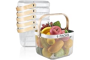 Decorative Mesh Basket Collection with Handles