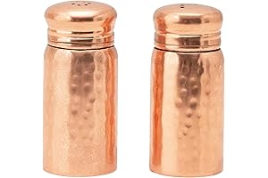 Hammered Copper Salt and Pepper Shakers - The Perfect Addition to Any Kitchen
