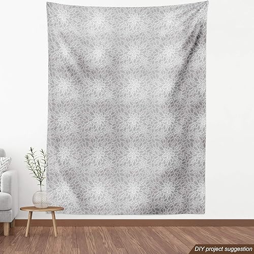 Vista 32 de Lunarable The Yard, tela azul real de The Yard, patrón de cerámica inspirado en el Medio Oriente estilo marroquí, estampado oriental, tela de satén