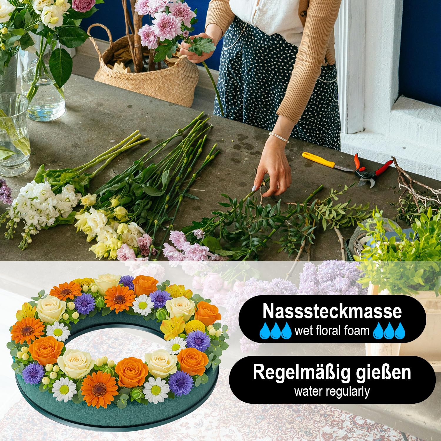 TOYANDONA 10 Stück Steckmasse Für Blumen - Blumenschaum Trays 26x12x4cm Für Gestecke & Hochzeiten