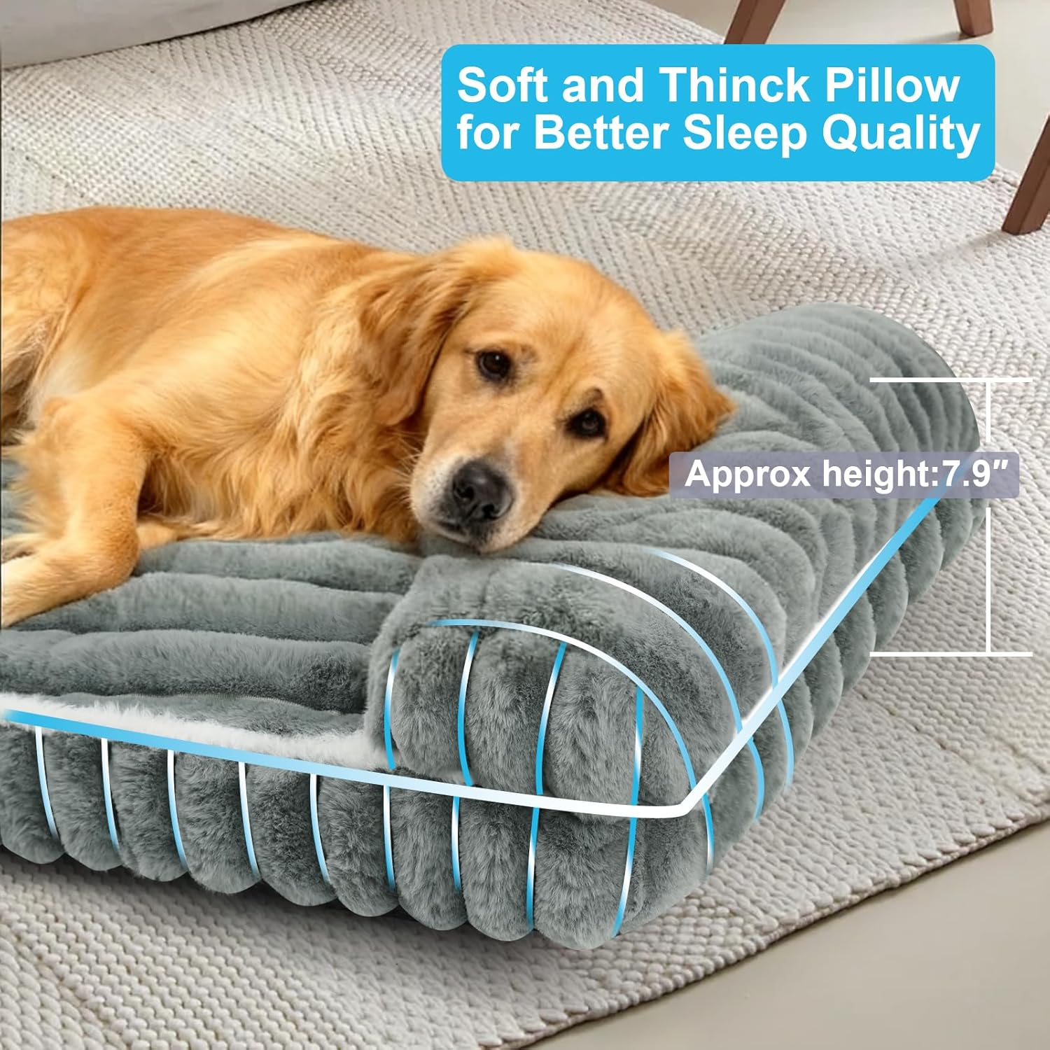 Ultimate Comfort: Review of the Extra Large Deluxe Plush Dog Bed for Happy Pups