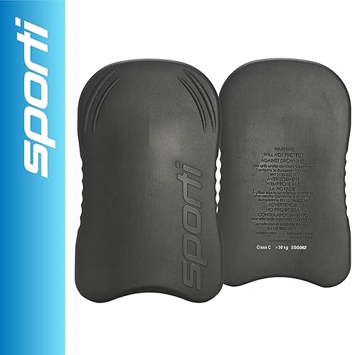 Miniatura 8 de Sporti Tabla de natación para adultos, 18.5 pulgadas de largo x 11.4 pulgadas de ancho, flotador de ayuda de entrenamiento para natación y ejercicio