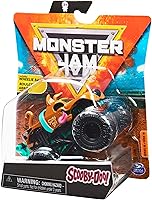 Vista 4 de Monster Jam, Camión monstruo oficial de Scooby-Doo, vehículo fundido a presión, serie Ruff Crowd, escala 1:64