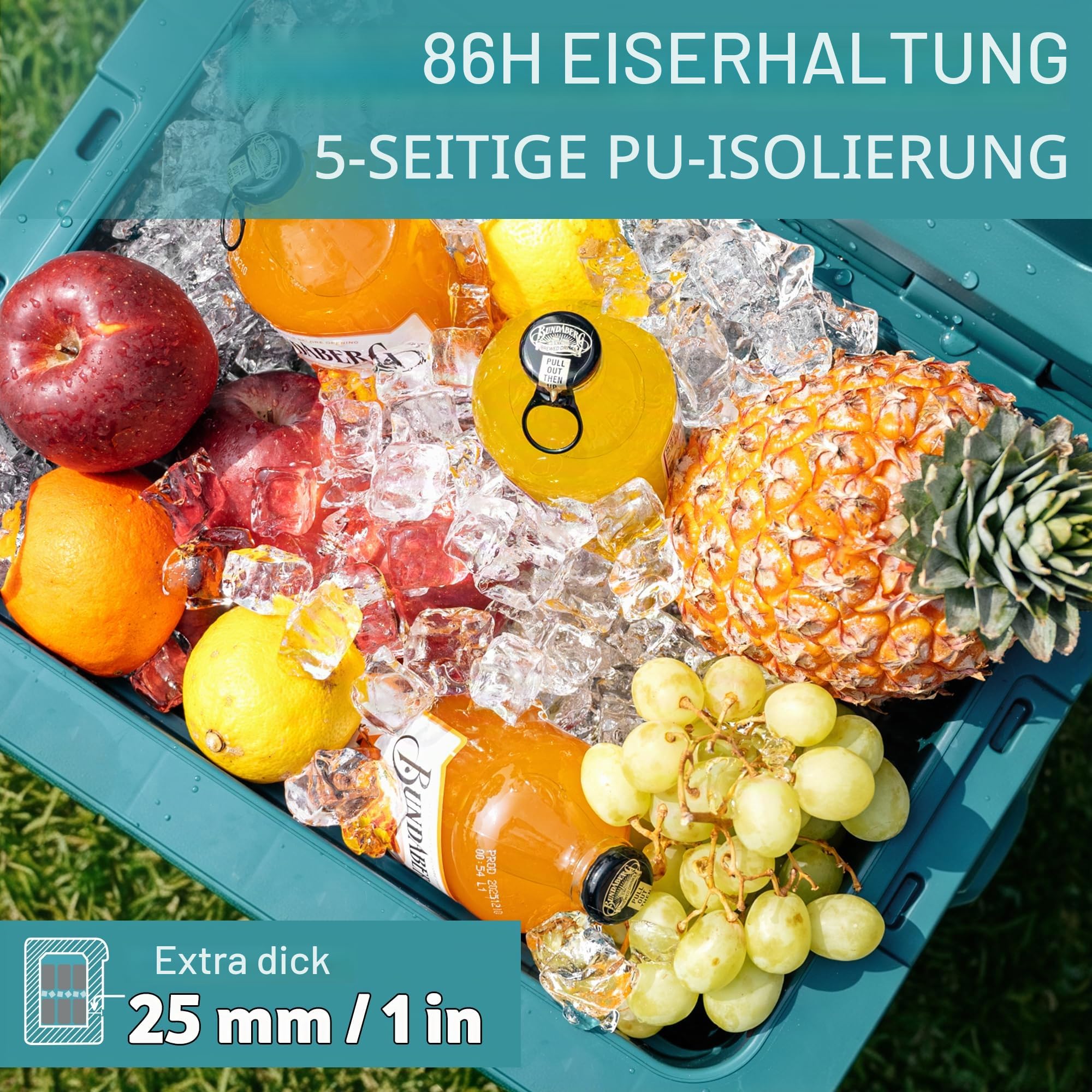 Naturehike Kühlbox 17 Liter/24 Liter/36 Liter Thermobox hochwertige PU Isolierbox 48 Std. Kühlleistung Kühltasche für Camping Picknick Festivals Auto