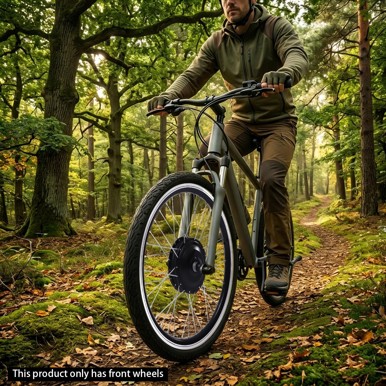 Kit de conversion de vélo électrique 20", roue avant de 36 V, 350 W, moteur à moyeu sans balais, écran LCD pour vitesse et portée, kit de conversion de vélo électrique pour les déplacements et