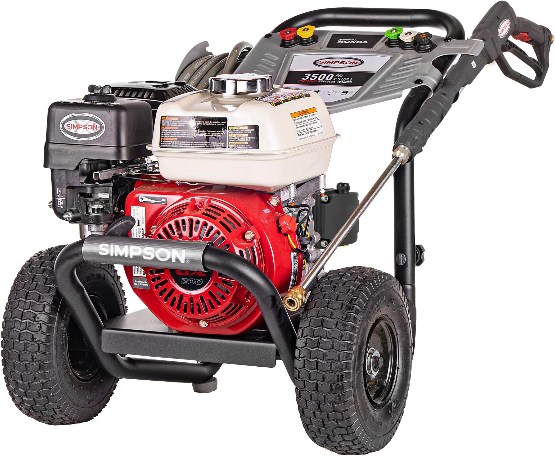 3500 PSI Gas Pressure Washer, 2.5 GPM Commercial Power Washer, Honda Engine, Cold Water, 25' Hose, PowerShot, 49-State Compliant (PS3228)