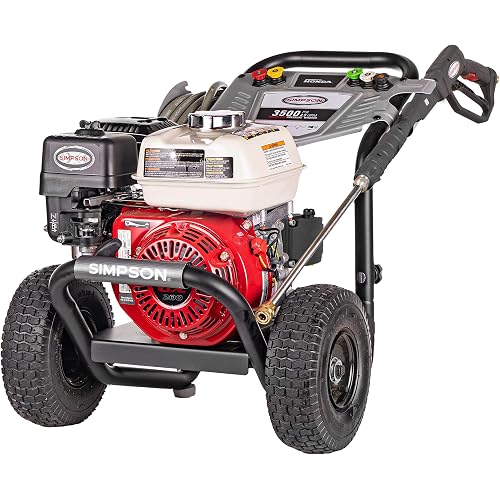 Simpson 3500 PSI Gas Pressure Washer, 2.5 GPM Commercial Power Washer, Honda Engine, Cold Water, 25' Hose, PowerShot, 49-State Compliant (PS3228)