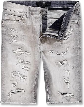 Jordan Craig Men OG Arlington Denim Short with Shreds Arctic Grey