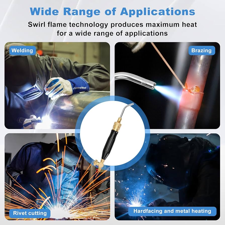 Professional Air Acetylene Torch Kit Fuel Gas kit 11 pieces Turbo