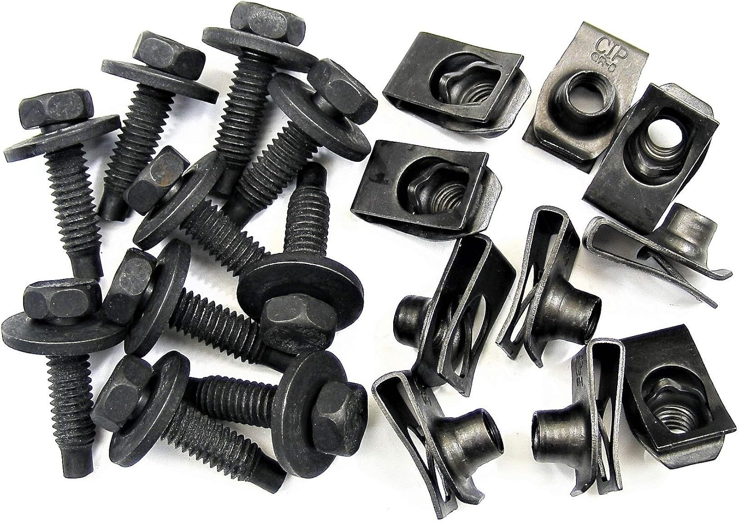 RetroMotive Body Bolts & Unut Clips 5/16" x 13/16" Long