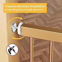 Vista 5 de Paws - Puerta portátil para mascotas, puerta para perros con cierre automático para puertas y escaleras, fácil de instalar, puerta para mascotas