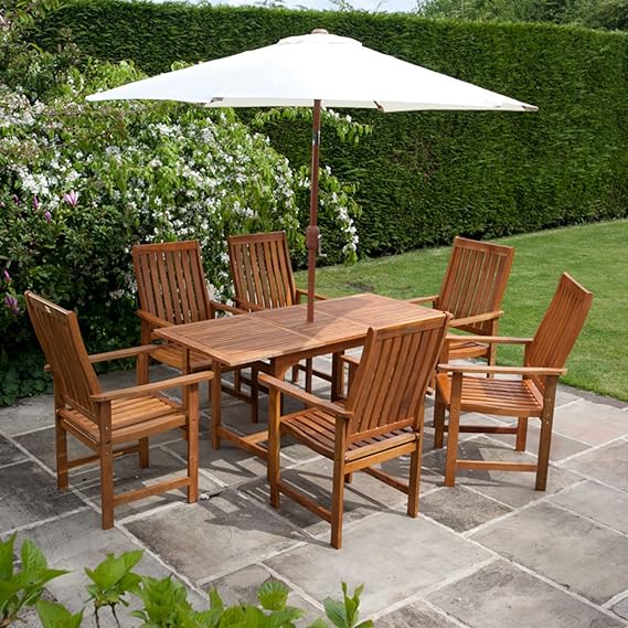 BillyOh Extending Dining Table and Chairs Set Garden Furniture Set