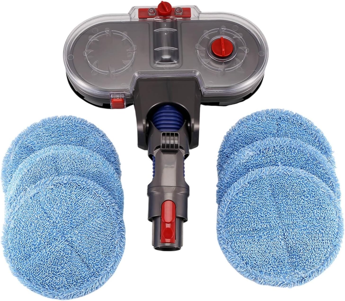 Electric Mop Attachment For V15 V11 V10 V8 V7 Vacuum Cleaners - With Detachable Water Tank + 6 Reusable Microfiber Mop Pads | Multi-Floor Compatible