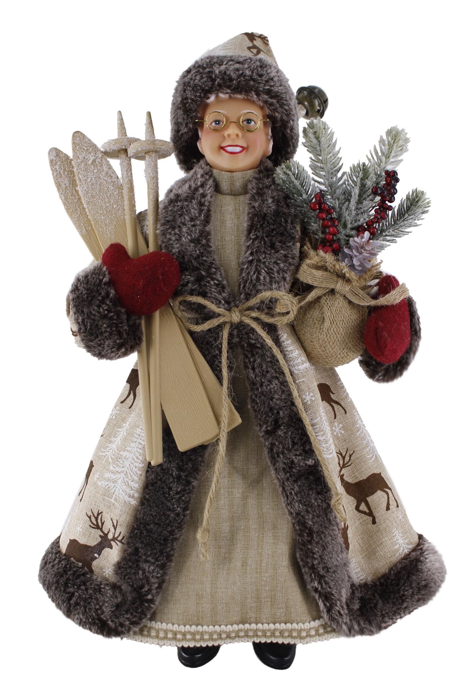 Windy Hill 180037MS Moufles Motif renne des bois Rouge 45,7 cm