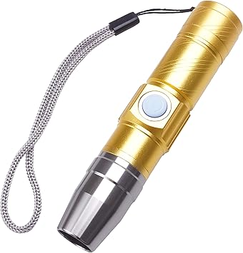 Amazon Co Jp Prendre ブラックライト Usb 充電式 紫外線ライト 365nm Uvライト 懐中電灯 ジェル ネイル レジン硬化 真贋判定 掃除 尿 飛び散り ゴールド Pr Usbblack Gd ホーム キッチン