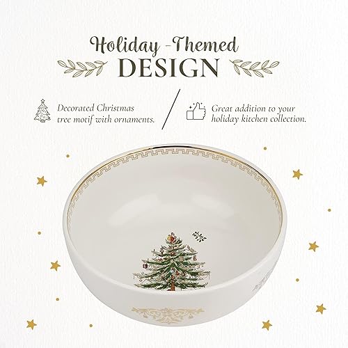 Miniatura 4 de Tazón dorado para servir árbol de Navidad