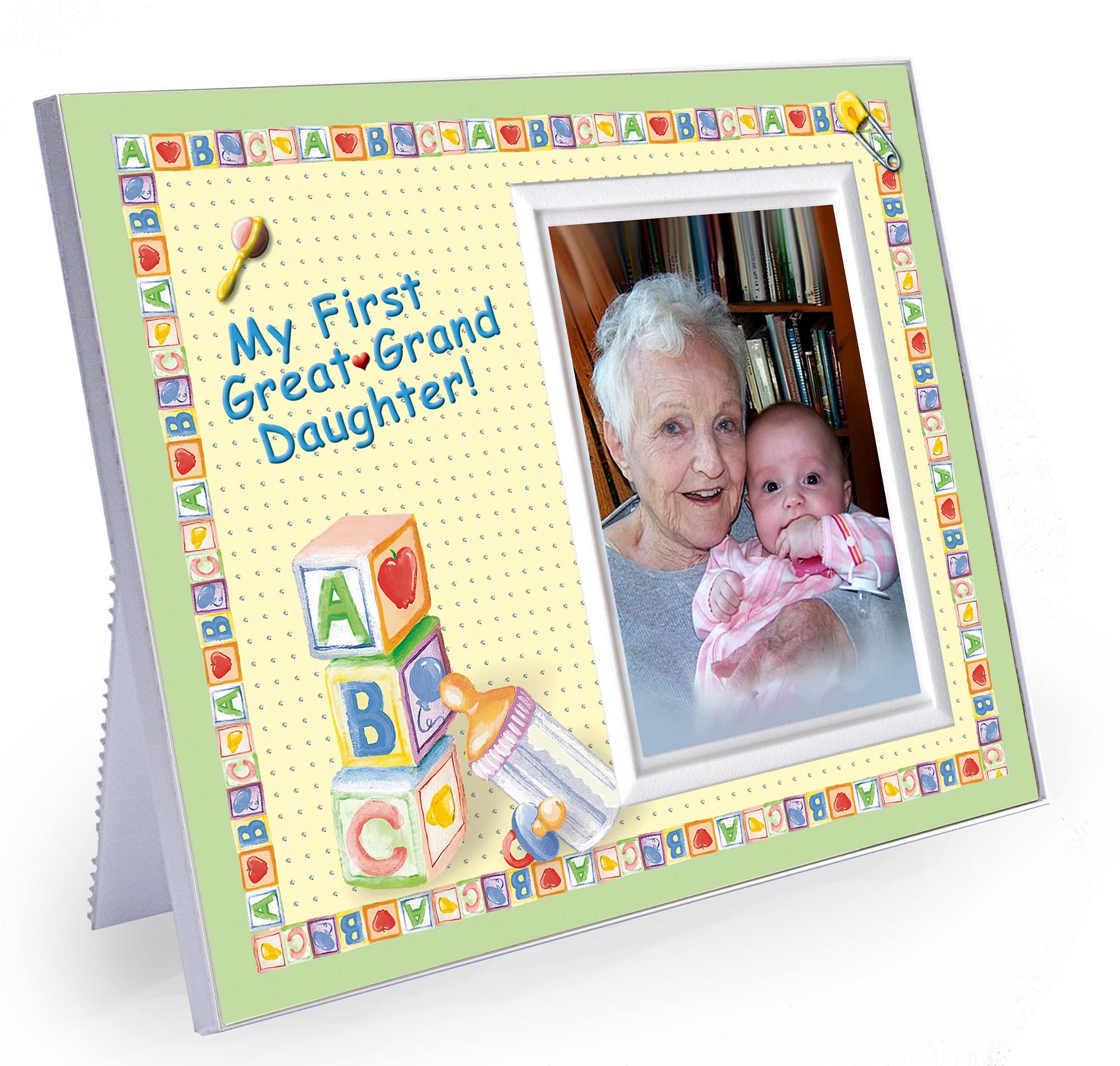 Expressly Yours! Photo Expressions Picture Frame, New Great Grandparent Gift, Baby Announcement Gift,My First Great Granddaughter, Holds a 3.5 x 5