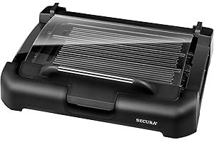 Smokeless Indoor Grill 1800-Watt Electric Griddle with Reversible 2 in 1 Grill...