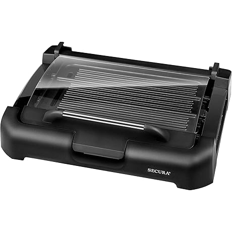 Smokeless Indoor Grill 1800-Watt Electric Griddle with Reversible 2 in 1 Grill...