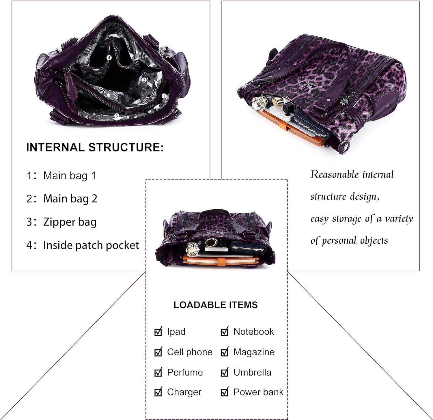 Angel Kiss Handbags for Womens Top-Handle Hobo Purse Roomy Casual Shoulder Bags PU Tote Satchel Purse for Women - Image 3