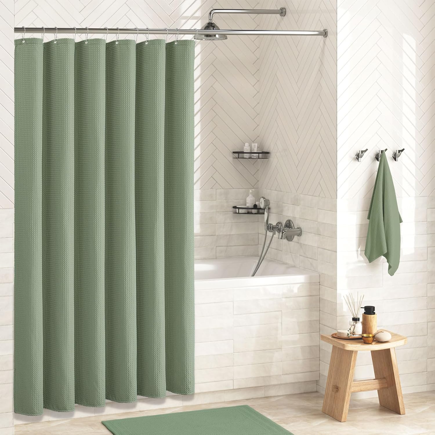 Sage Green Shower Curtain